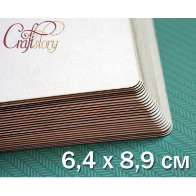 Пивной картон с закругленными углами 6,4 х 8,9 см (2,5 х 3,5 inch)