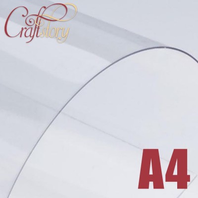 Лист пластика (прозрачный) А4 (3 шт.) 0,5 мм