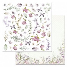 Бумага для скрапбукинга Цветочная вуаль. Картинки 30,5х30,5 см