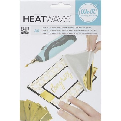 Фольга Heatwave Foil Sheets 10,16x15,24 см 30 шт Pack Gold