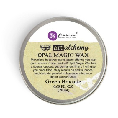 Восковая паста Art Alchemy Opal Magic Wax-Green Brocade