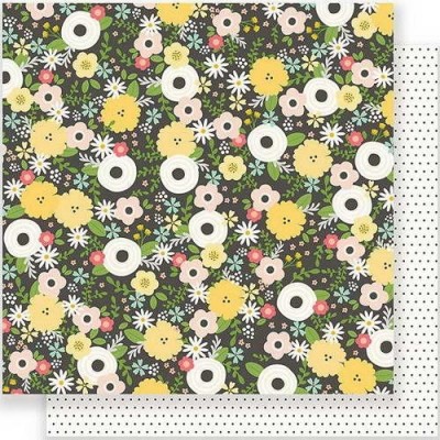 Бумага для скрапбукинга Chalkboard Floral 30,5 х 30,5