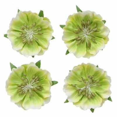 Цветы анемоны светло-зеленые, 4 шт