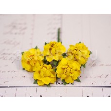 Розы 2,5 см, желтые (5 шт)