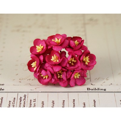 Цветы вишни темно-розовые (10 шт)