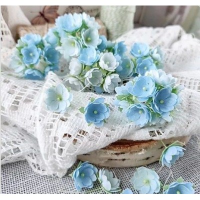 Набор цветов Малыши голубые 1 см